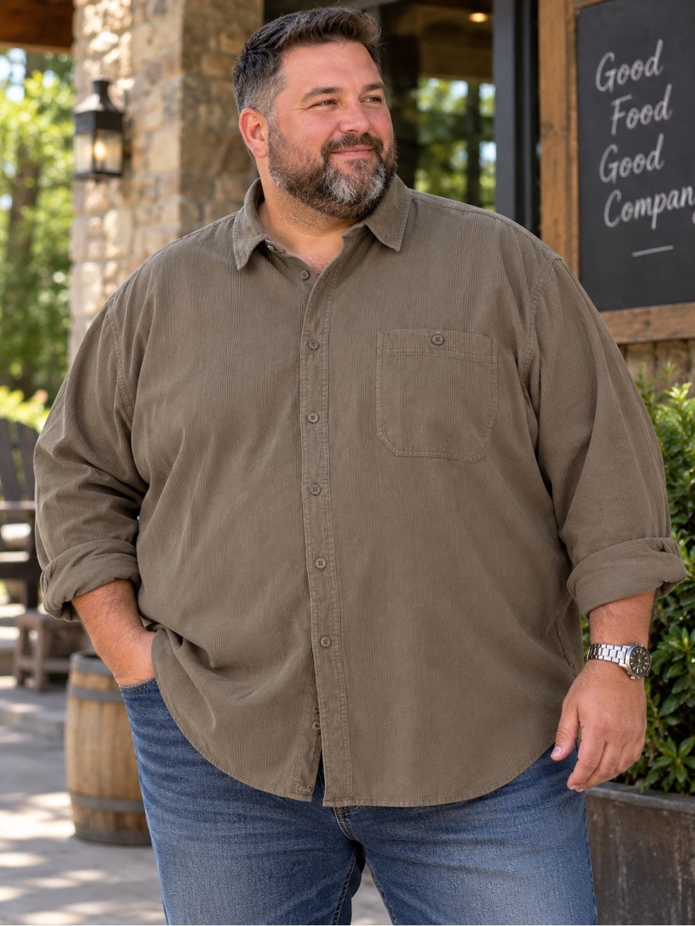 Tommy Bahama XXL 100% Silk Brown Textured Button-Up Shirt